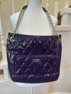 Grace Adele purple shoulder bag/tote bag